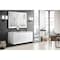 James Martin Vanities Athens 60in Double Vanity, Glossy White w/ 3 CM Carrara White Top E645-V60D-GW-3CAR - alternate 3